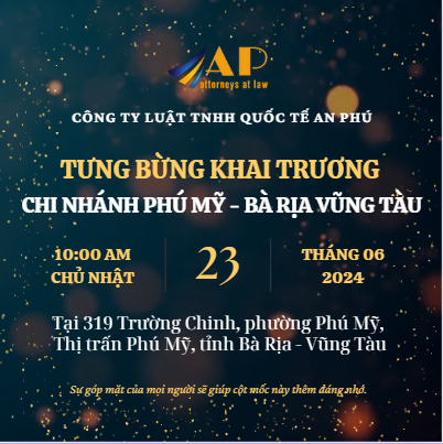 THÔNG BÁO THÀNH LẬP CHI NHÁNH CỦA AN PHÚ