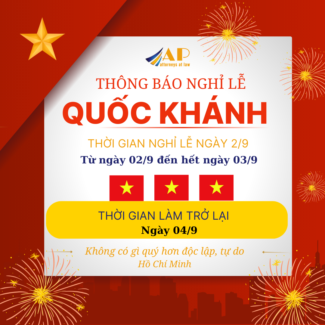 THÔNG BÁO NGHỈ LỄ QUỐC KHÁNH NGÀY 02/9/2024